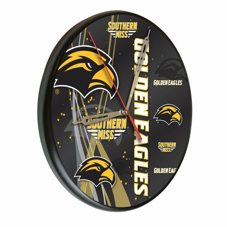 University Of Southern Mississippi 13 Solid Wood Clock